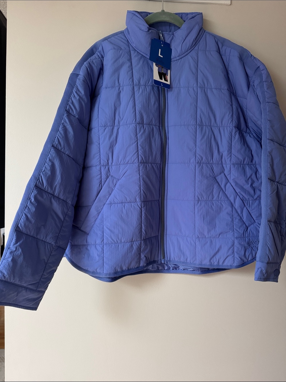 Roxy Periwinkle Blue Quilted Puffer Jacket